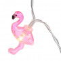 Guirlande lumineuse LED déco Flamant Rose 165 cm