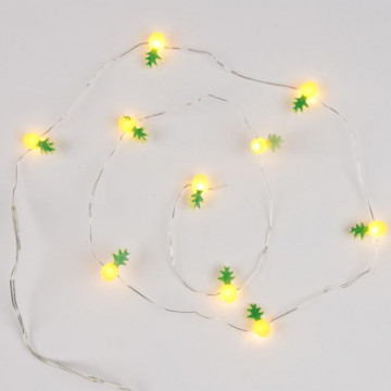 Guirlande lumineuse LED déco Ananas 120 cm