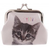 Porte Monnaie à clapet Chat MEOW