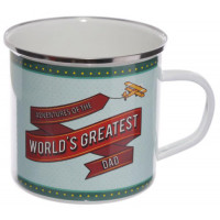 Mug métal émaillé du MEILLEUR PAPA DU MONDE