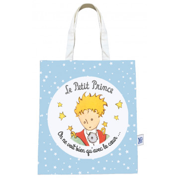 Sac Coton LE PETIT PRINCE On ne voit bien qu'avec le cœur