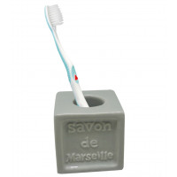 Porte brosse à dents Savon de Marseille Gris