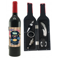 Coffret accessoires vin bouteille de vin L'APÉRO BISTROT ROSÉ DE PROVENCE