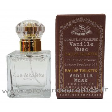 Eau de toilette Vanille Musc Un été en Provence Plaisir des Sens 30 ml