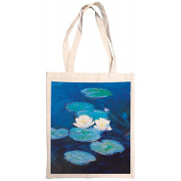 Sac Coton couleur NYMPHEAS n° 1 Claude Monet déco artistique rétro vintage