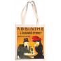 Sac Coton couleur ABSINTHE PERNOT déco affiche rétro vintage