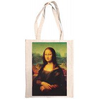 Sac Coton couleur LA JOCONDE Léonard de Vinci déco artistique rétro vintage