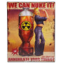 Plaque métal Atom Bomb Cola WE CAN NUKE IT 25 x 20 cm déco rétro vintage