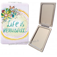 Miroir de poche Life is Beautiful ALLEN DESIGNS