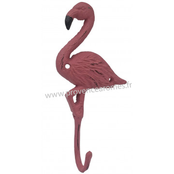 Crochet FLAMANT ROSE en fonte