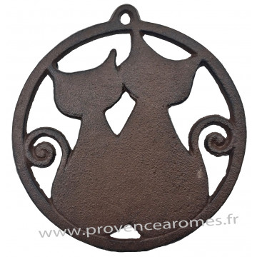Dessous De Plat Chats En Fonte Brun Antique Provence Aromes Tendance Sud Dessous De Plat Chats En Fonte Brun Antique Provence Aromes Tendance Sud