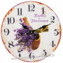 Horloge Provence LAVANDE Herbes de Provence mortier