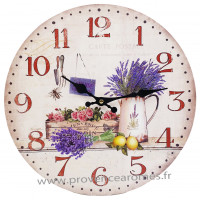 Horloge Provence LAVANDE Rose Abeille