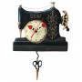 Horloge Machine à coudre rétro à balancier déco vintage designs Allen