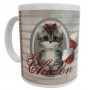 Mug droit Joli CHATON déco vintage