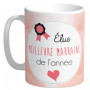 Mug Élue MEILLEUR MARRAINE DE L'ANNÉE collection Mugs petits messages