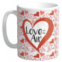 Mug LOVE IN THE AIR collection Mugs petits messages