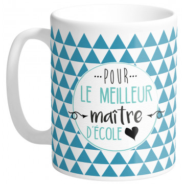 Mug POUR LE MEILLEUR MAÎTRE D'ÉCOLE collection Mugs petits messages