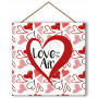 Panneau en bois LOVE IN THE AIR