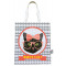 Sac Coton HAPPY CAT CHAT NOIR