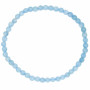 Bracelet en Aigue marine pierre naturelle perles rondes 4-5 mm