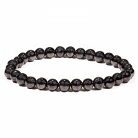 Bracelet en Shungite pierre naturelle perles rondes 5-6 mm