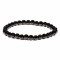 Bracelet en Tourmaline noire pierre naturelle perles rondes 5 mm