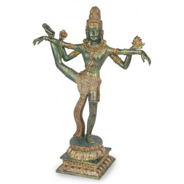 Statuette SHIVA debout 40 cm effet bronze