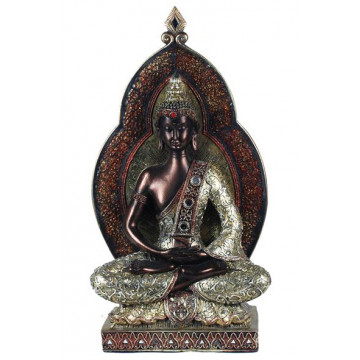 Statuette BOUDDHA THAÏ 39 cm méditation Dhyana Mudra
