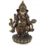 Statuette GANESH 19 cm effet bronze