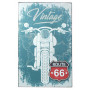 Panneau en bois moto Route 66 déco rétro Vintage