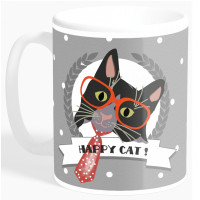 Mug HAPPY CAT CHAT CRAVATE