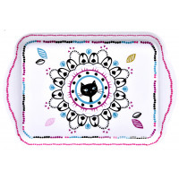 Petit Plateau 21 cm CHAT MANDALA Foxtrot collection