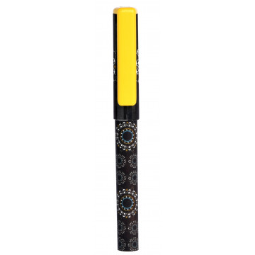 Stylo bille MANDALA ZEN SPIRIT Foxtrot collection Capuchon jaune