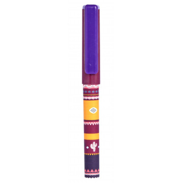 Stylo bille VOYAGE AU PÉROU Foxtrot collection Capuchon violet