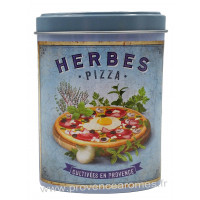 Herbes Pizza boîte saupoudreur déco rétro Esprit Provence