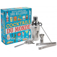 Coffret COCKTAILS DU MONDE Natives déco rétro vintage