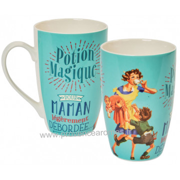 Mug POUR MAMAN DÉBORDÉE Natives déco rétro vintage