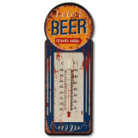 Thermomètre métal Ice Cold BEER déco rétro vintage