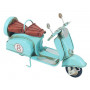 SCOOTER rétro turquoise en métal