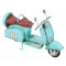 SCOOTER rétro turquoise en métal Petit Model