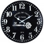 Horloge HOTEL DE VILLE métal noir 40 cm