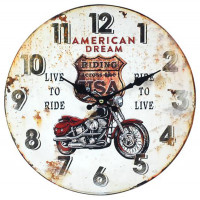 Horloge AMERICAN DREAM déco rétro vintage
