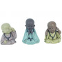 3 Statuettes Petits Moines de la sagesse 11 cm