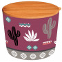 Pot avec couvercle D10 cm en bambou LAMA MANIA Foxtrot collection