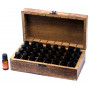 Boîte en bois sculptée à huiles essentielle 32 Flacons