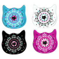 Set de 4 dessous de verre CHAT MANDALA Foxtrot collection