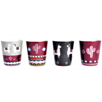 4 tasses à café LAMA MANIA Foxtrot collection