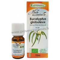 EUCALYPTUS GLOBULUS Huile Essentielle BIO Phytofrance