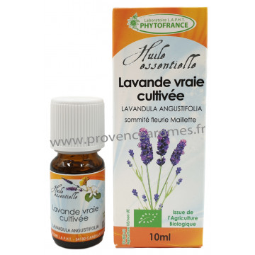 LAVANDE VRAIE CULTIVÉE Huile Essentielle BIO Phytofrance 10 ml